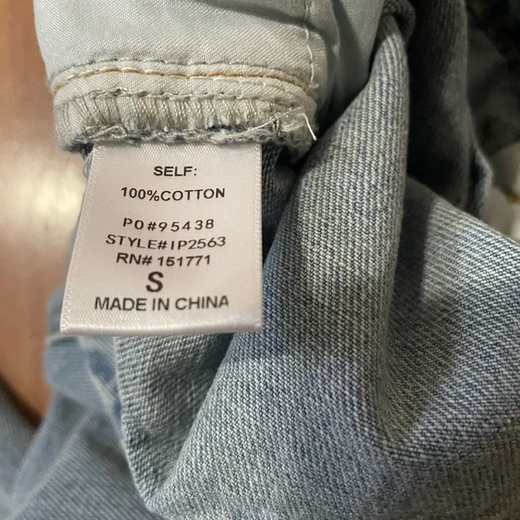 Le Lis Flame Embroidered Baggy Mom Jeans Sz S - Picture 8 of 11